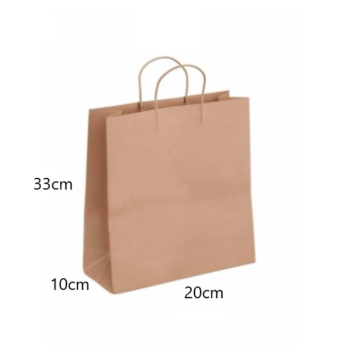 Bolsa De Papel Kraft Con Asa Twist Boutique